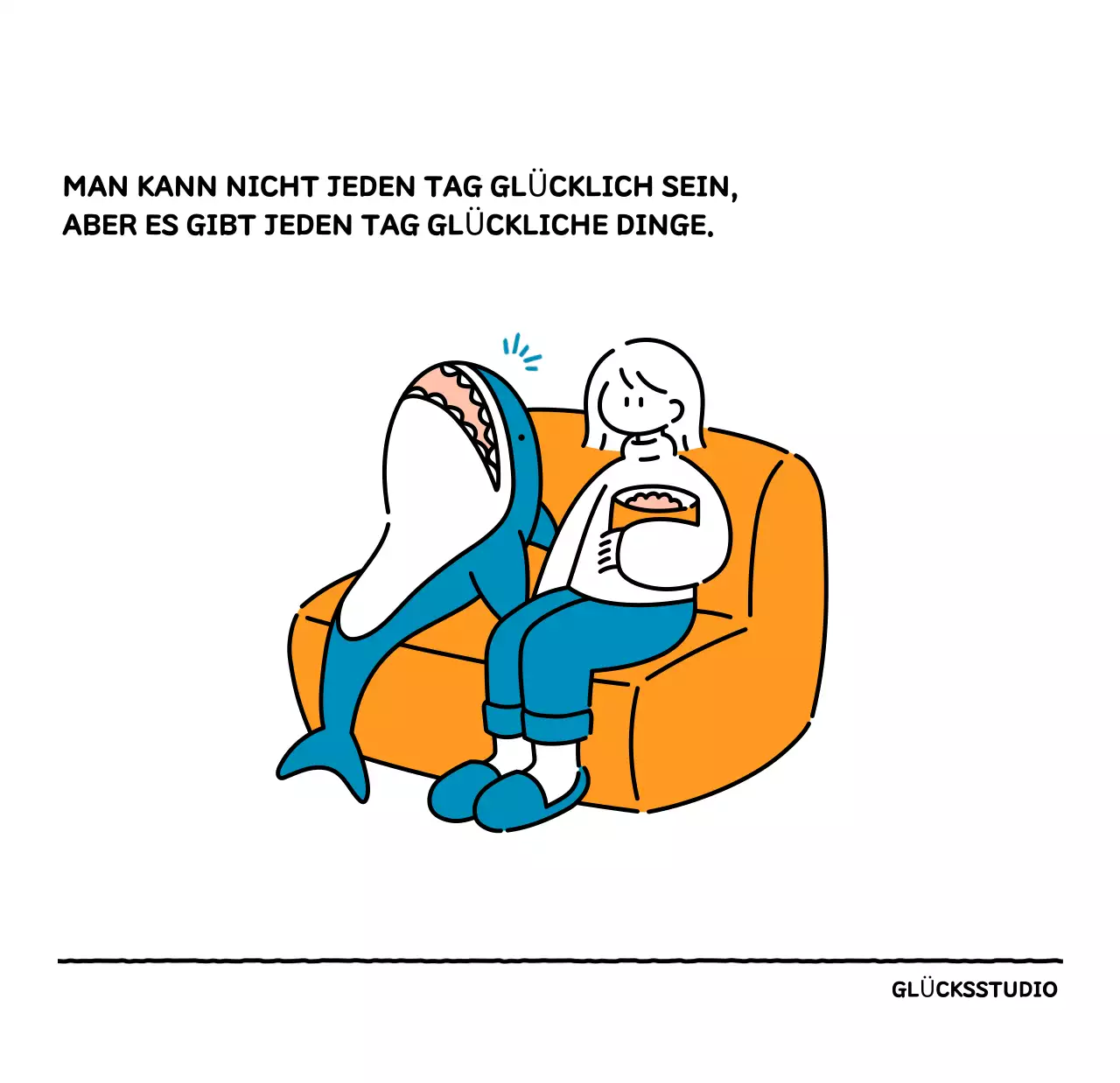 Illustrierter Kalender mit schönem Linienstil