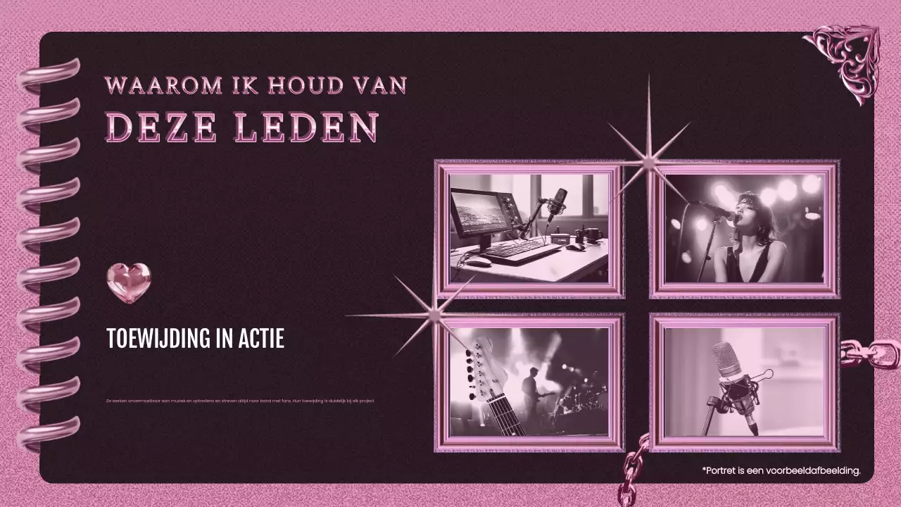 roze trendy K-pop promotie