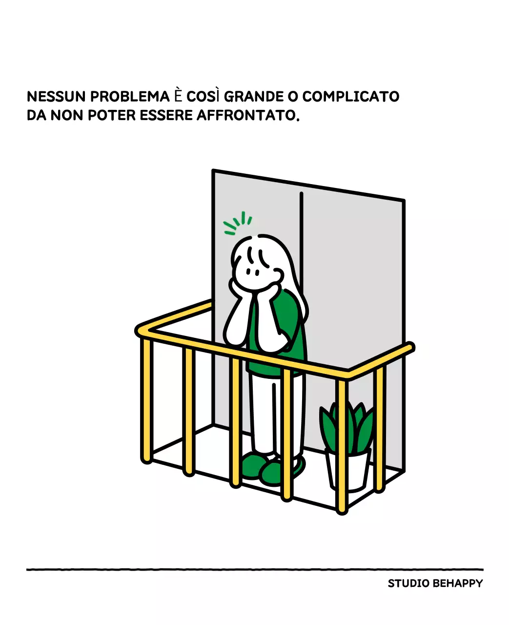 Calendario illustrato con un grazioso stile di linee