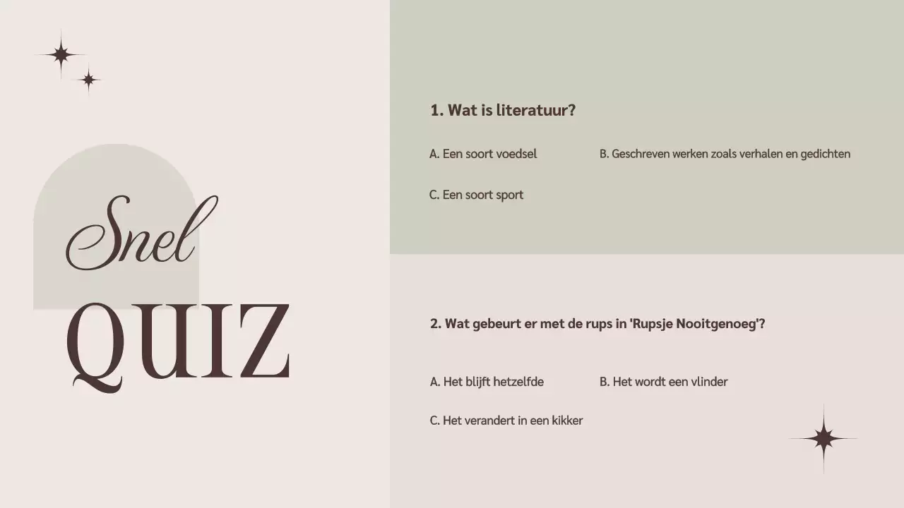 Beige Bruin Minimalistische Literatuur Cursus Presentatie