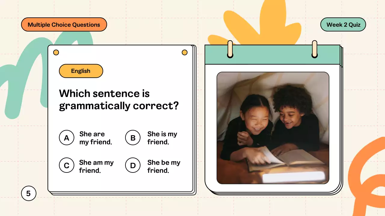 Colorful Modern Quiz Announcement Presentation