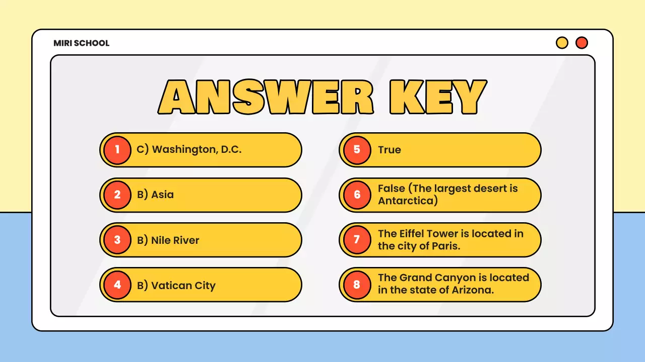 Yellow Simple Quiz Announcement Presentation