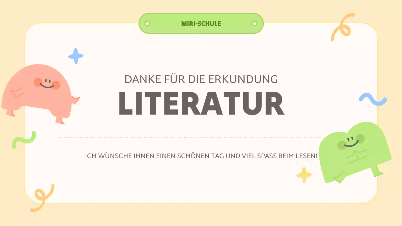 gelbe abstrakte Literaturklasse