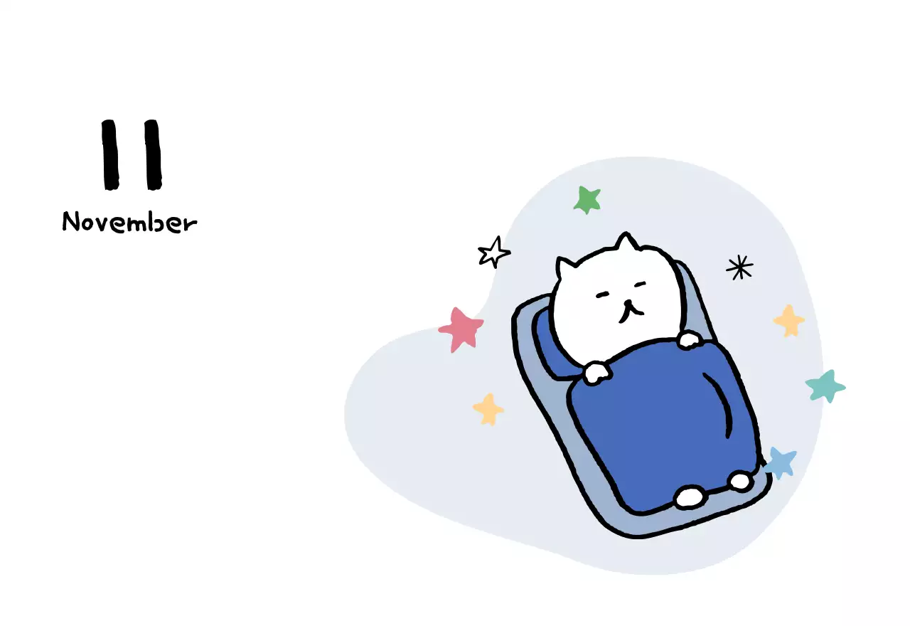 Ivory Cozy Daily Calendar