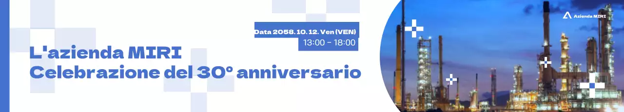 Moderno annuncio di evento aziendale in blu e bianco