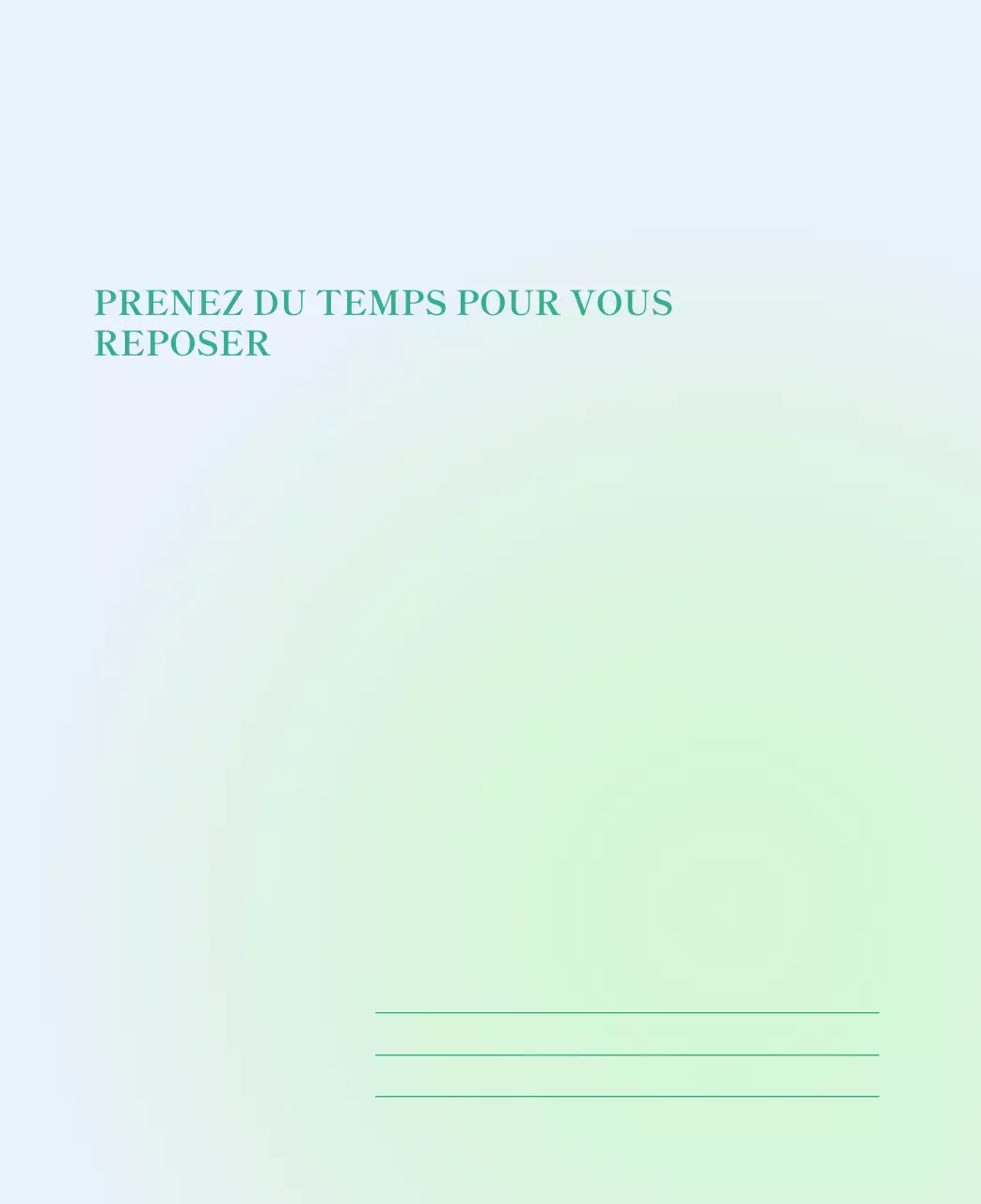 Calendrier minimaliste dégradé