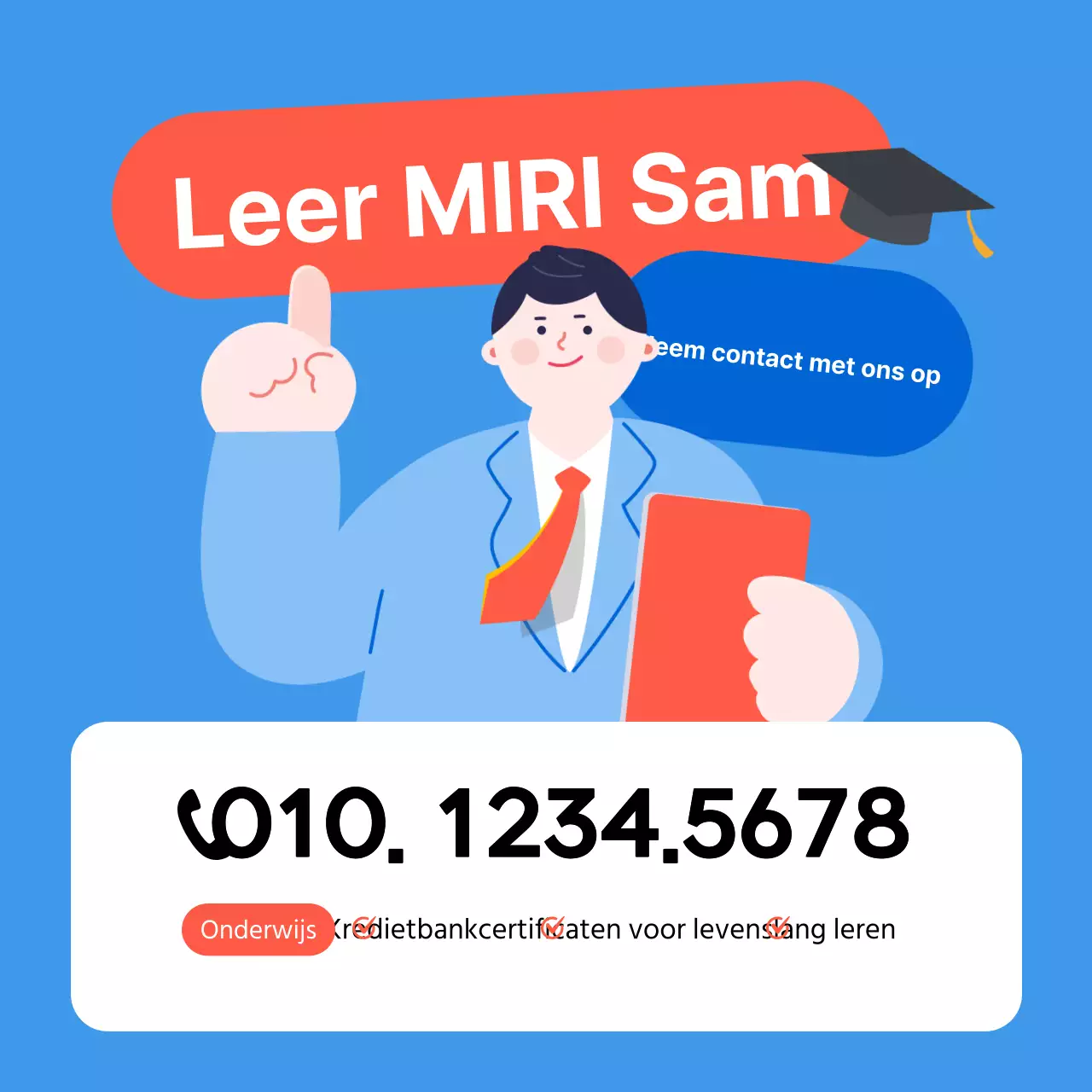 Blue Simple Opleiding Werving