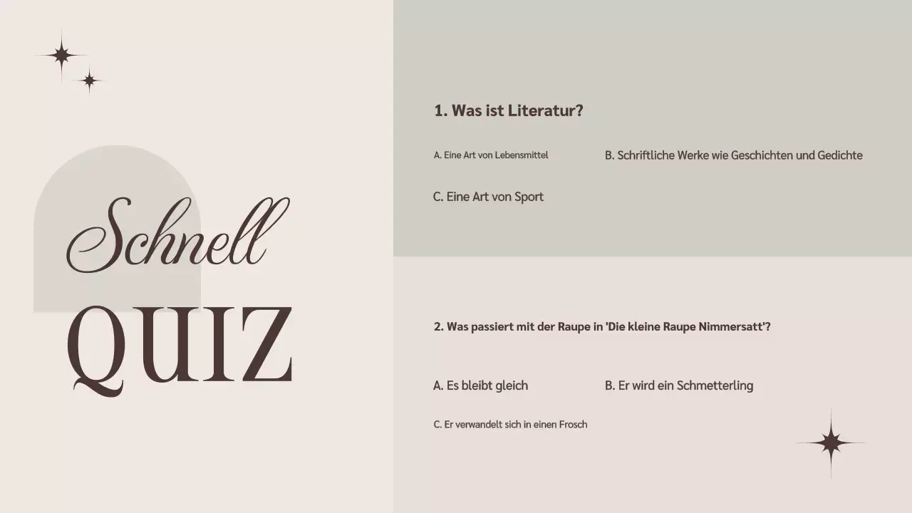 Beige Braun Minimalistische Literatur Kurs Präsentation