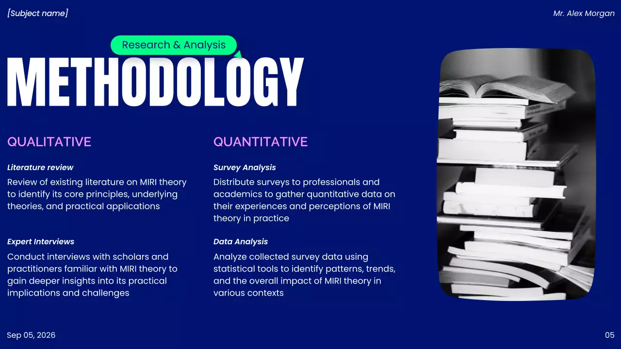 Blue Modern Project Presentation