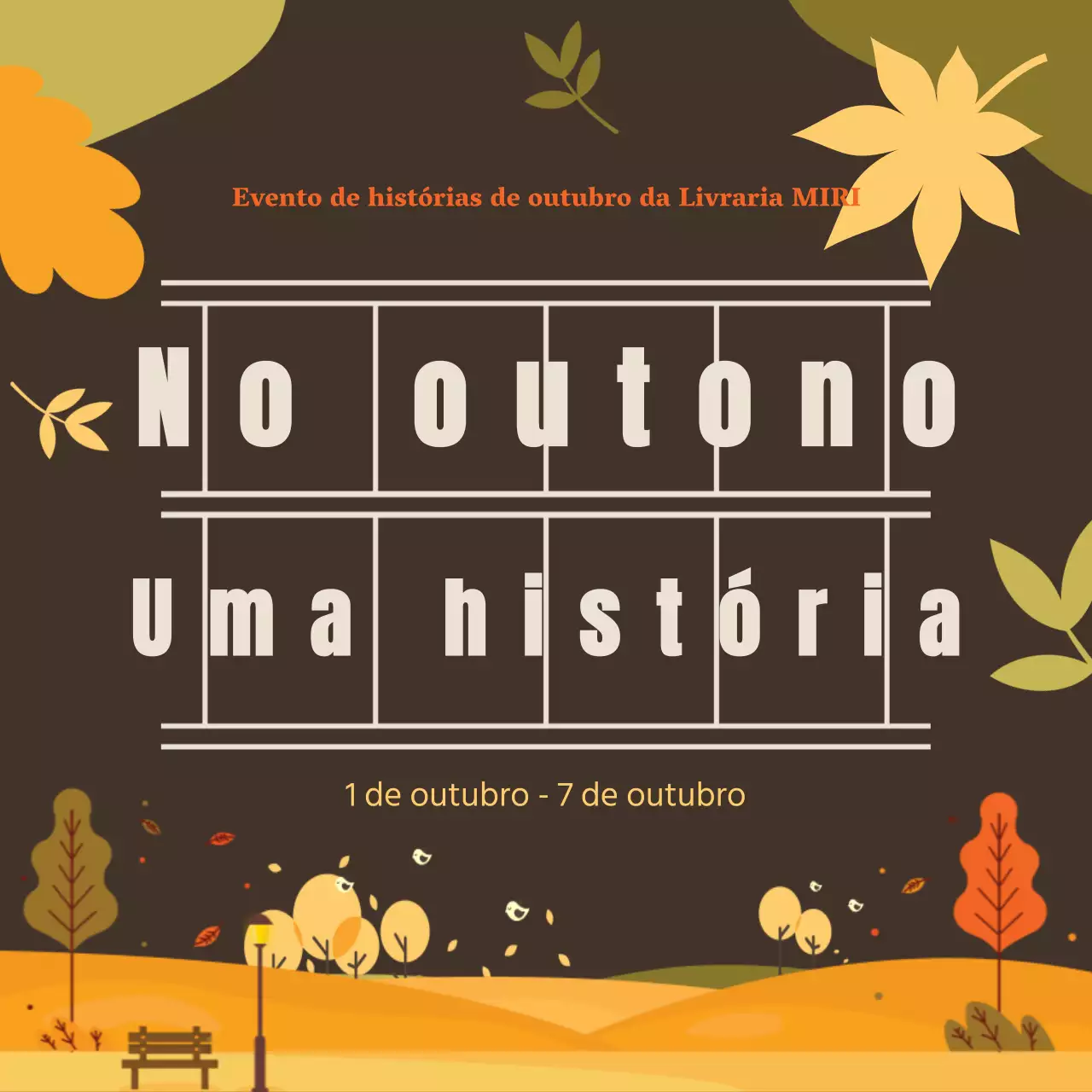 Guia de eventos Brown Vintage