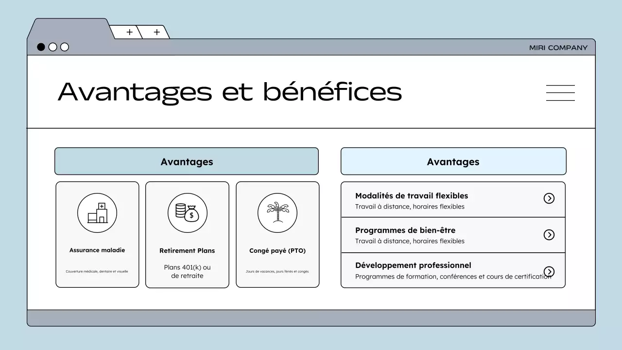 lignes directrices pour les employés de blue modern