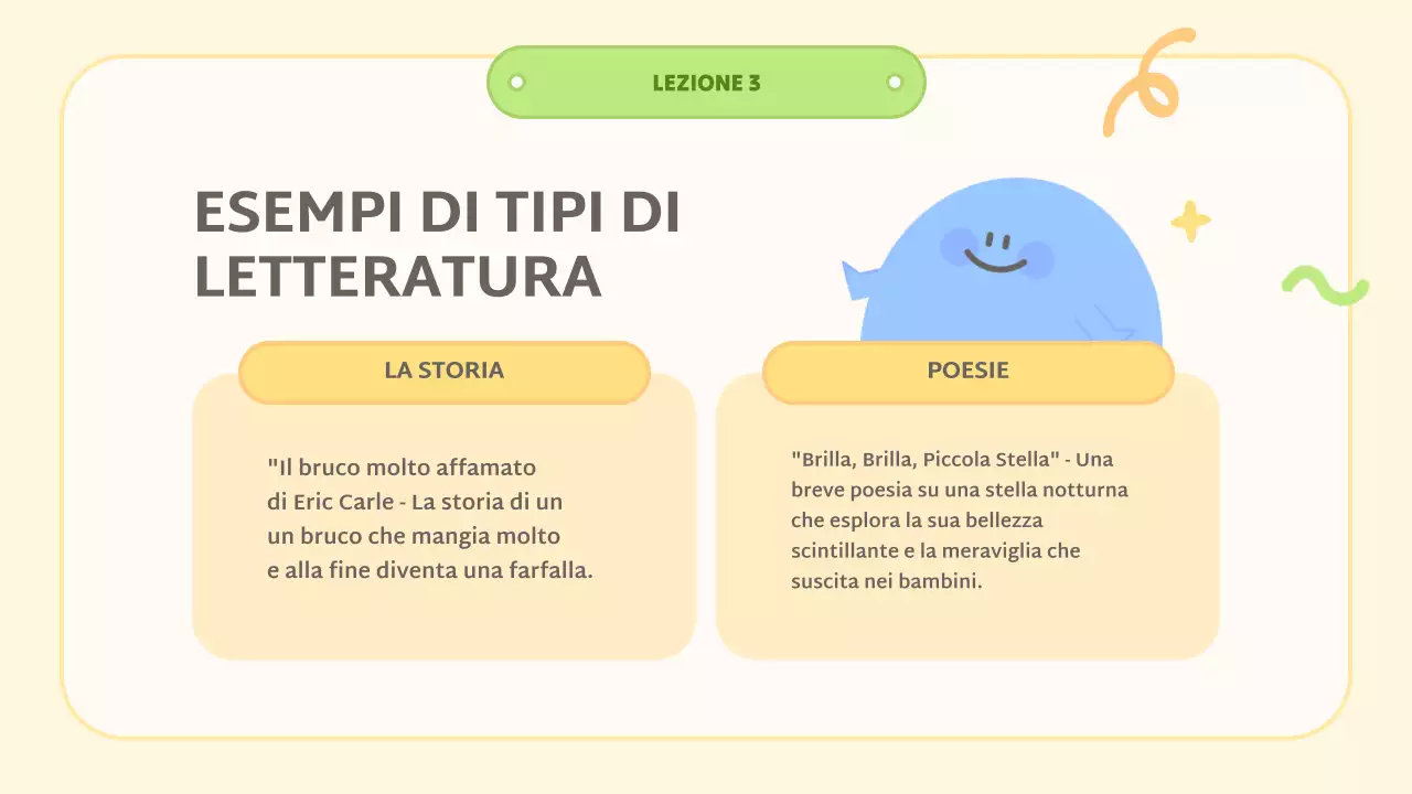 classe gialla di letteratura astratta