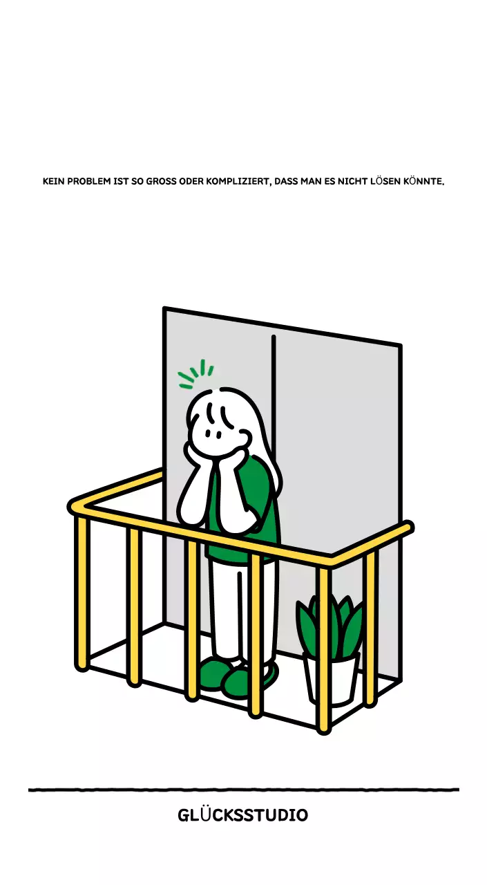 Illustrierter Kalender mit schönem Linienstil