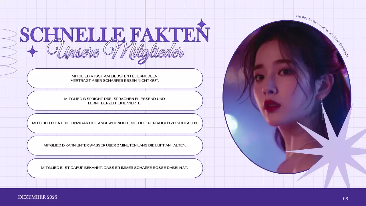 lila elegante Werbeanzeige