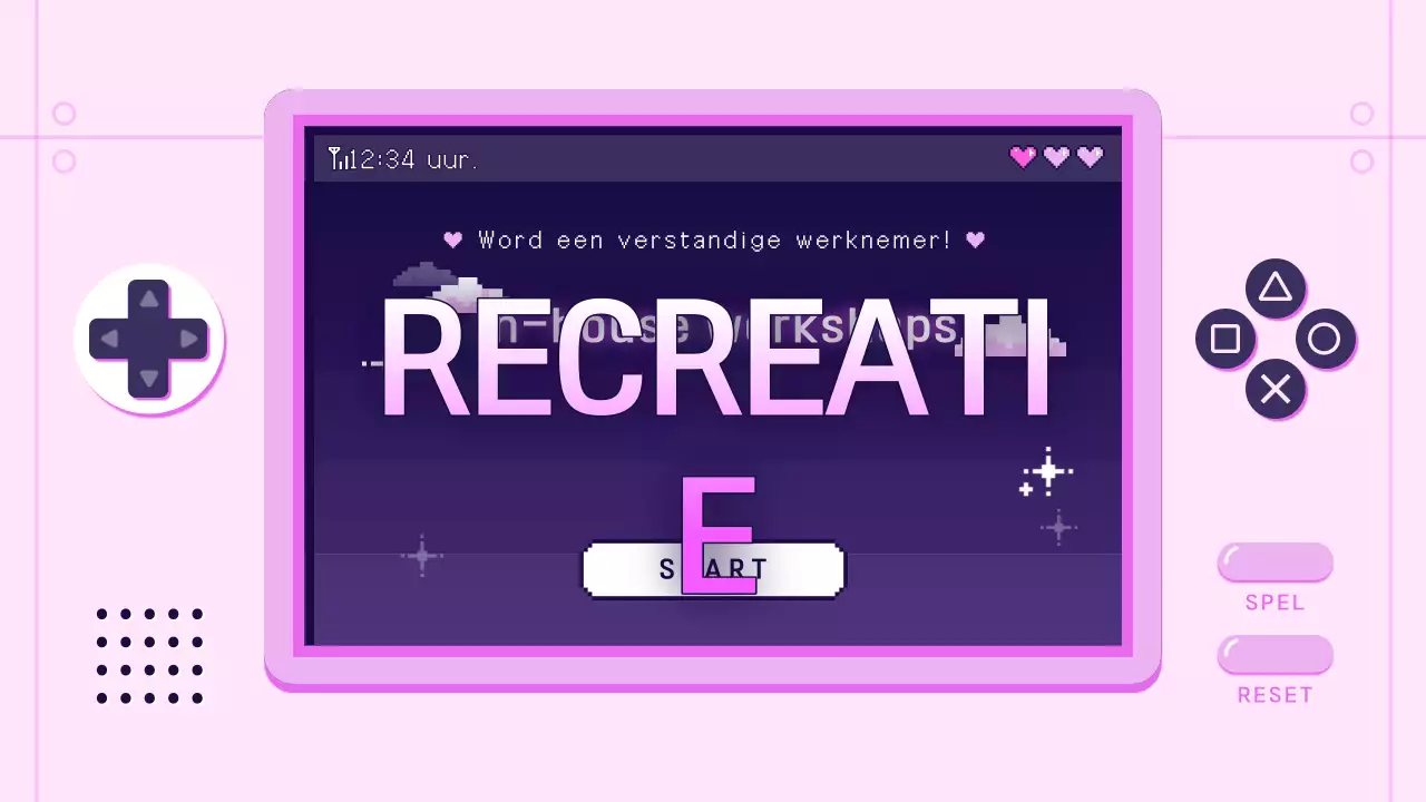 Pink Retro Trainingsgids voor op de werkplek