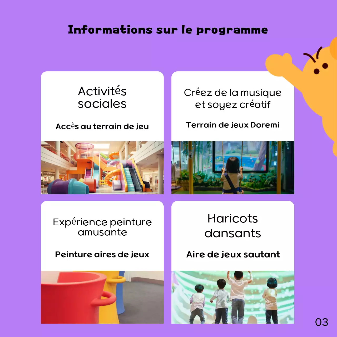 Promouvoir votre café des enfants mauves