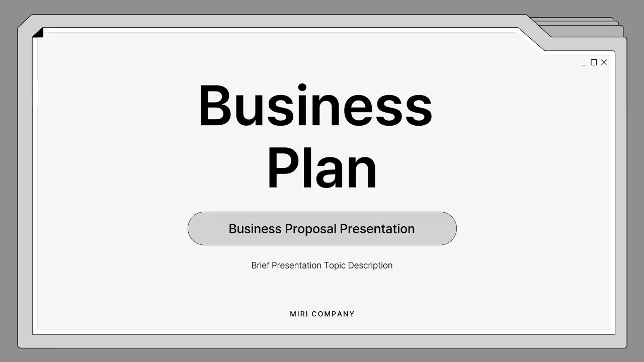 Grey Minimal Business Plan Guide Presentation