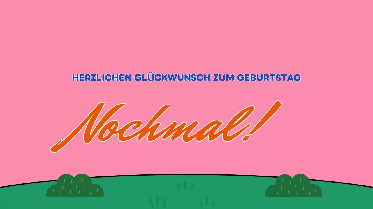 gelb retro geburtstag präsentation
