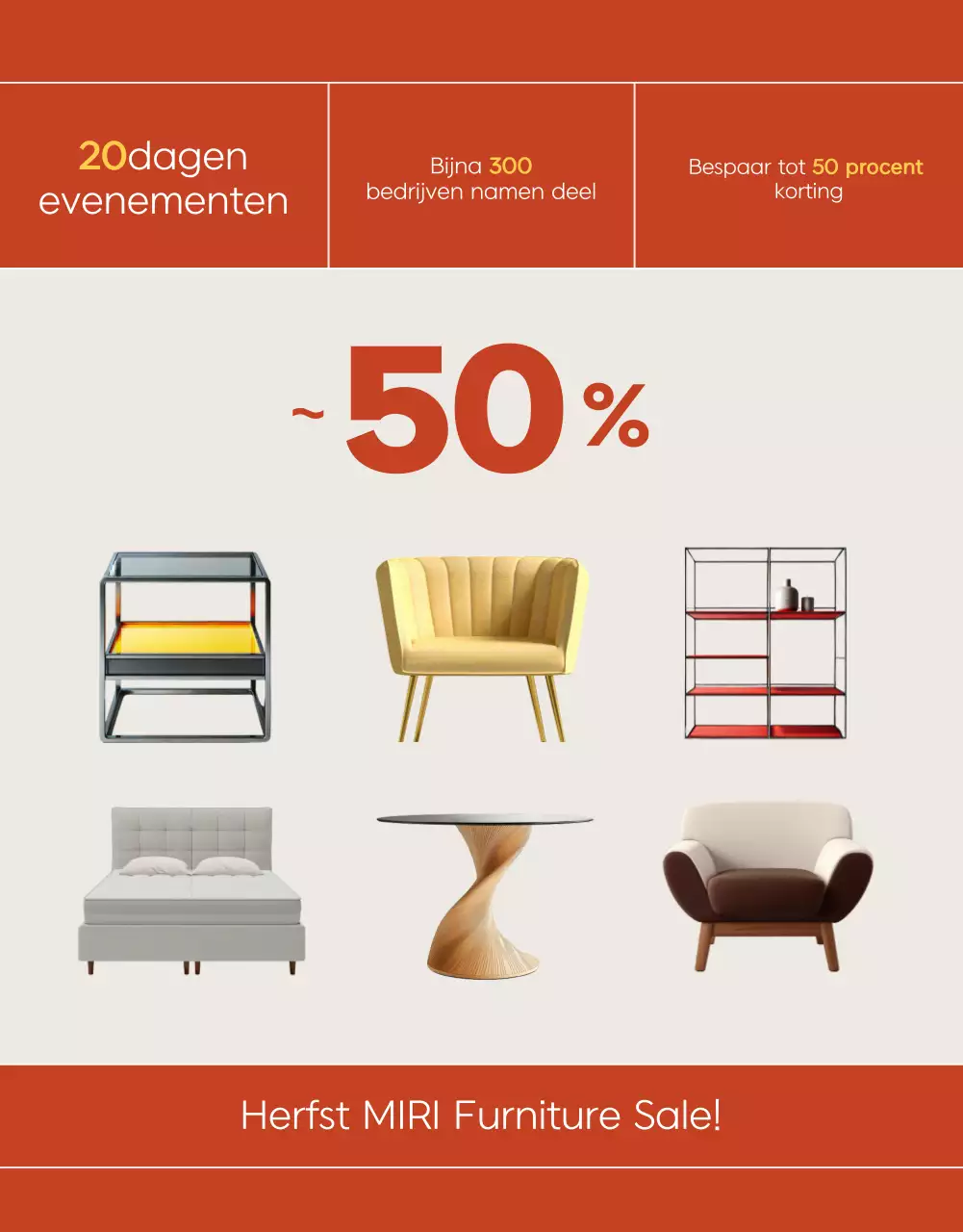 Promoot een Orange Modern kortingsaanbieding