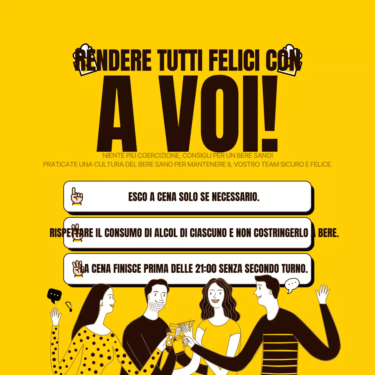 Guida alla cena semplice gialla