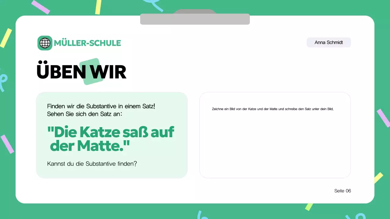 Blaue Moderne Grammatik Unterrichtsmaterial