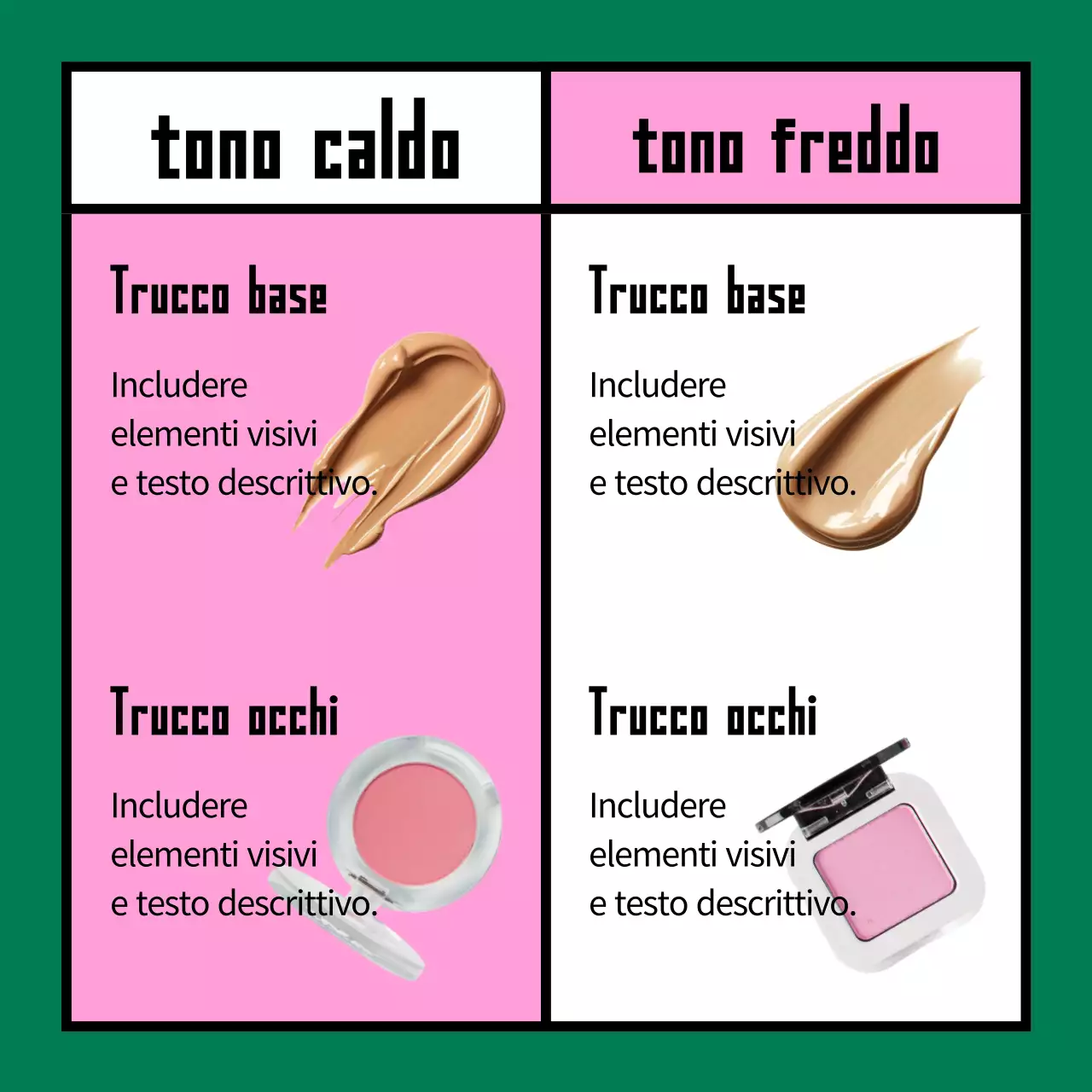 Promuovere i cosmetici rosa