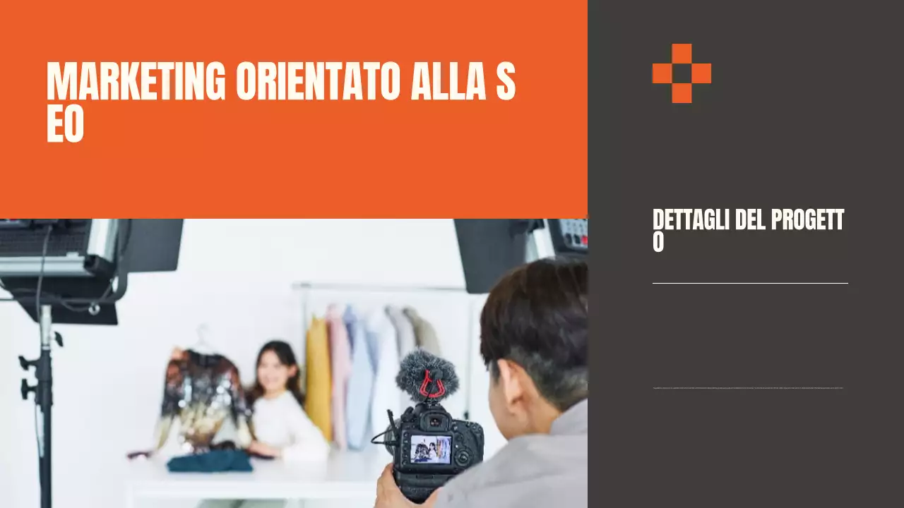 Presentazione del documento del portafoglio moderno arancione