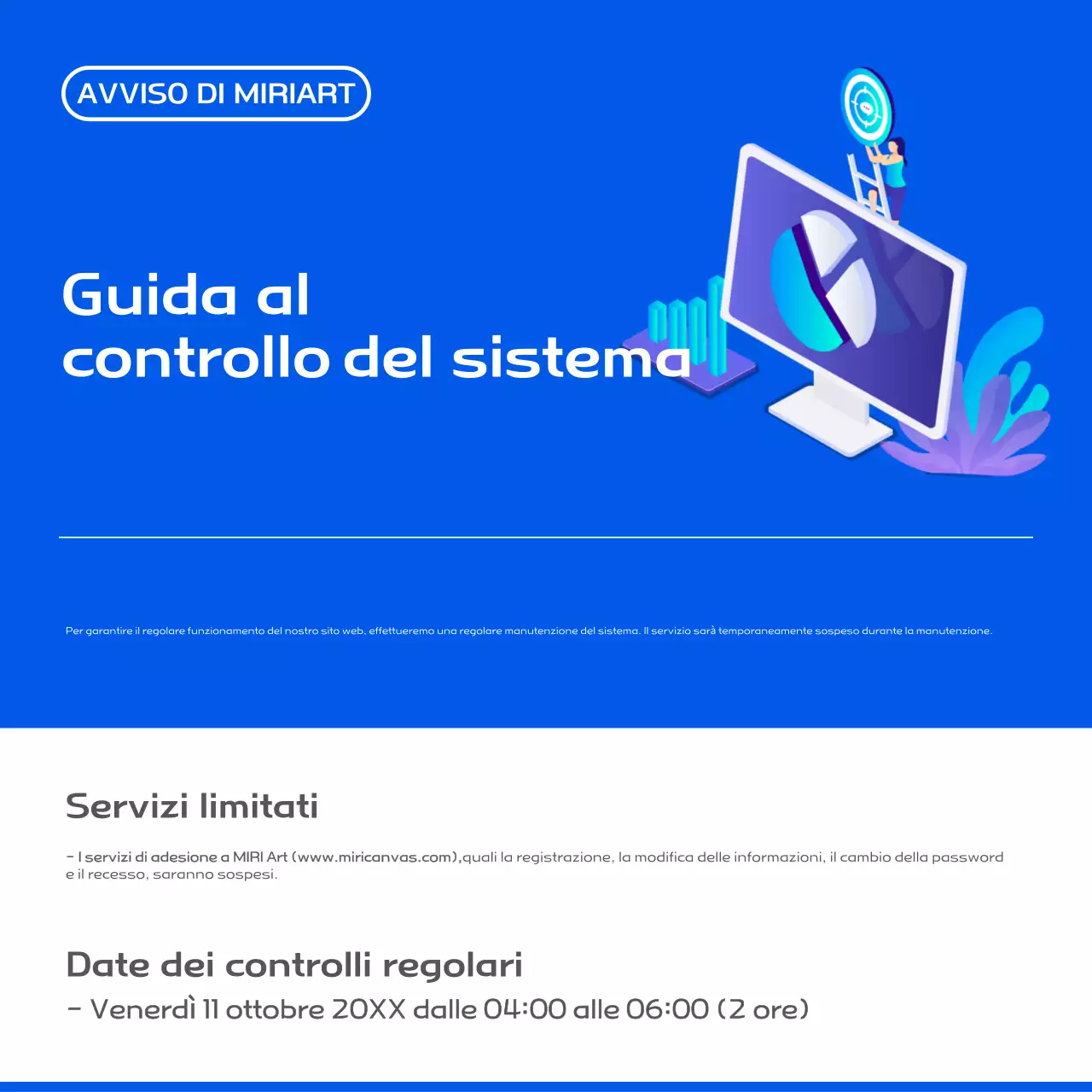 Guida alla manutenzione del sistema Blue Modern