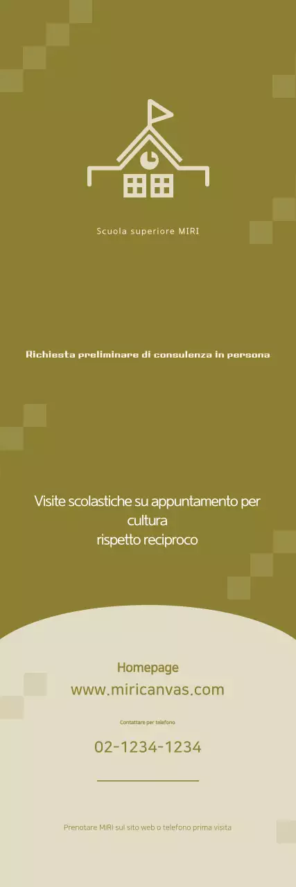 Promozione scolastica semplice Khaki