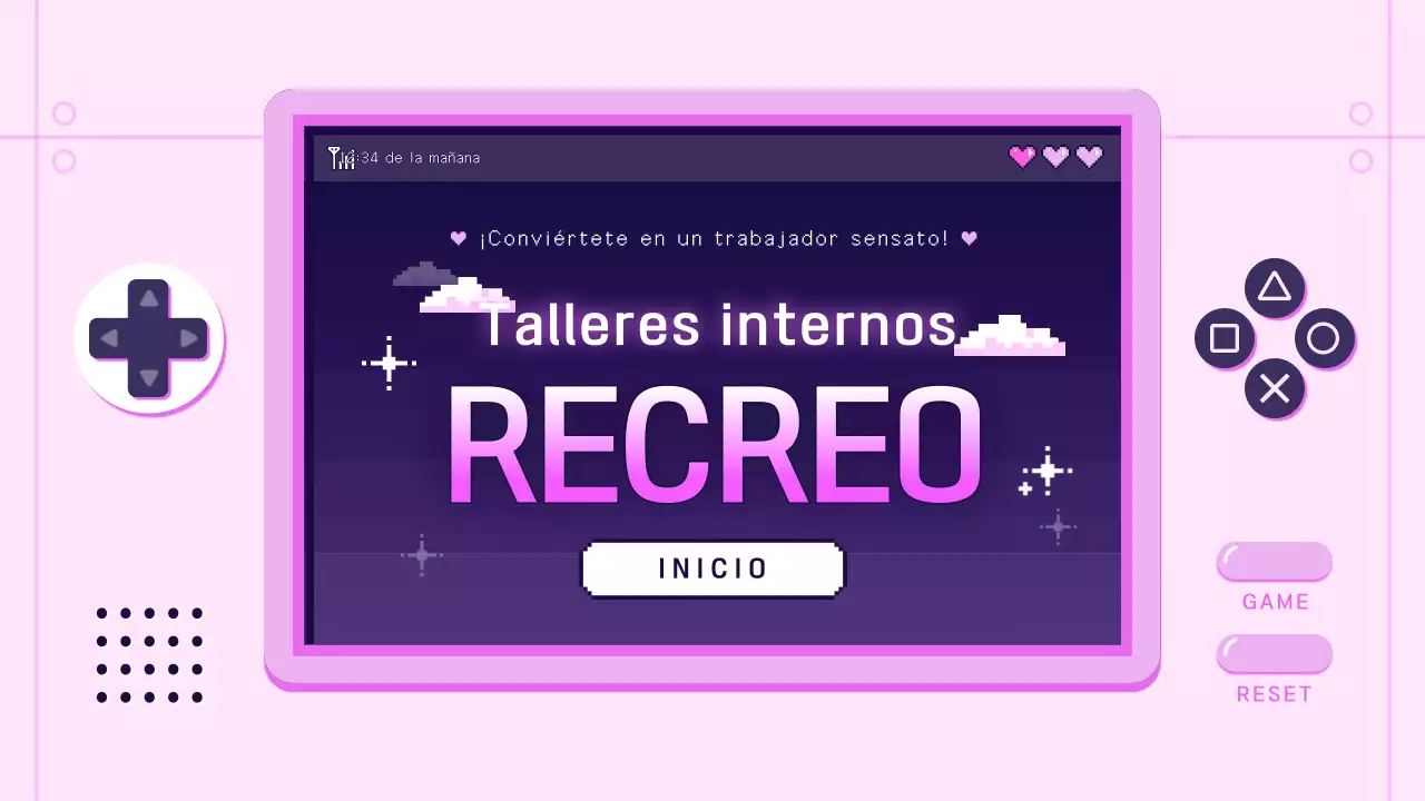 Guía de formación en el lugar de trabajo Pink Retro