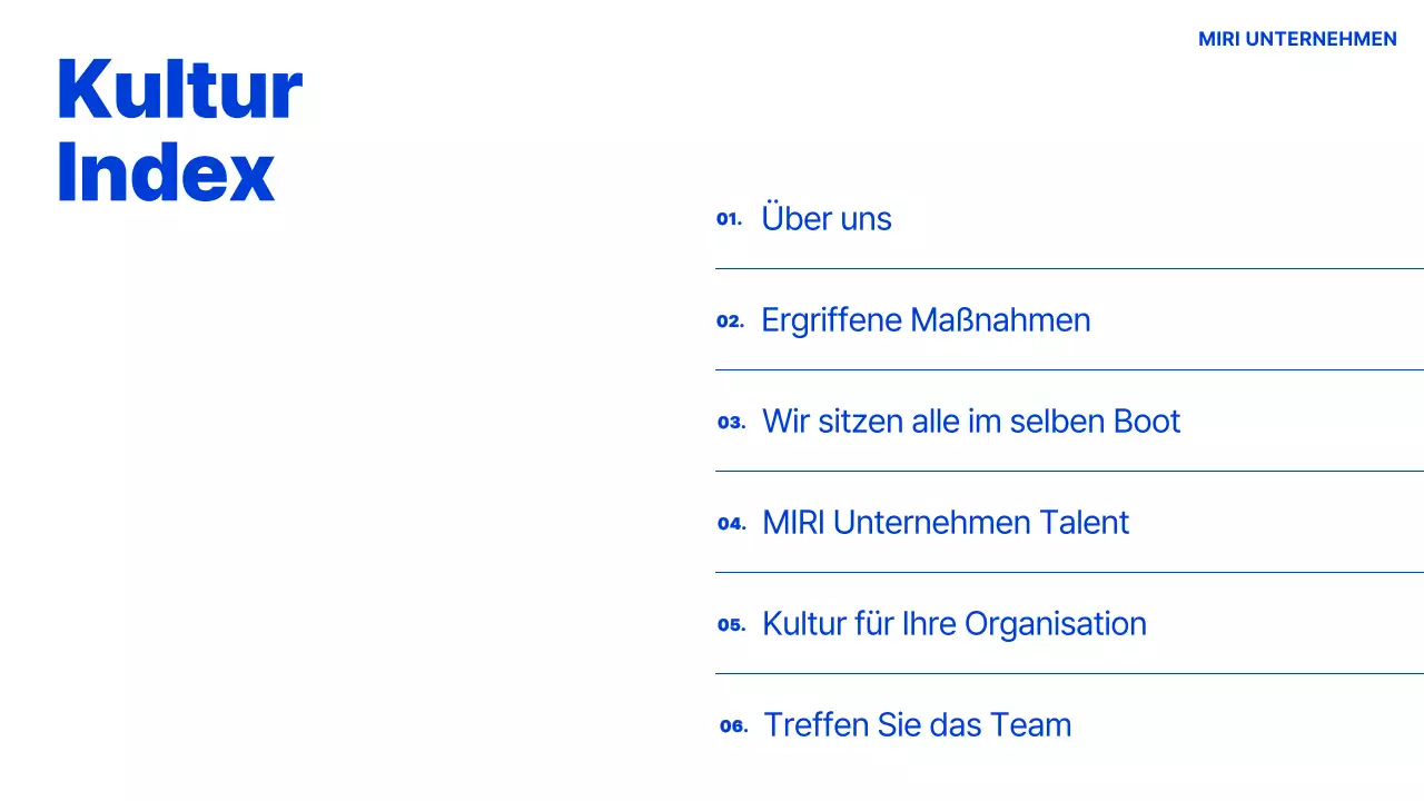 Blue Modernes Handbuch der Organisationskultur