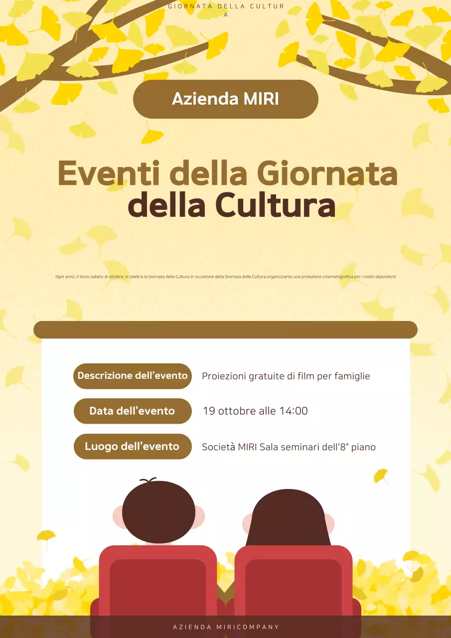 Giallo Eventi culturali semplici
