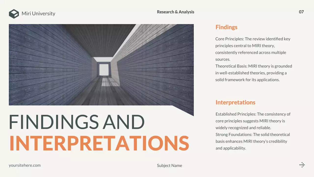 Orange Modern Project Presentation