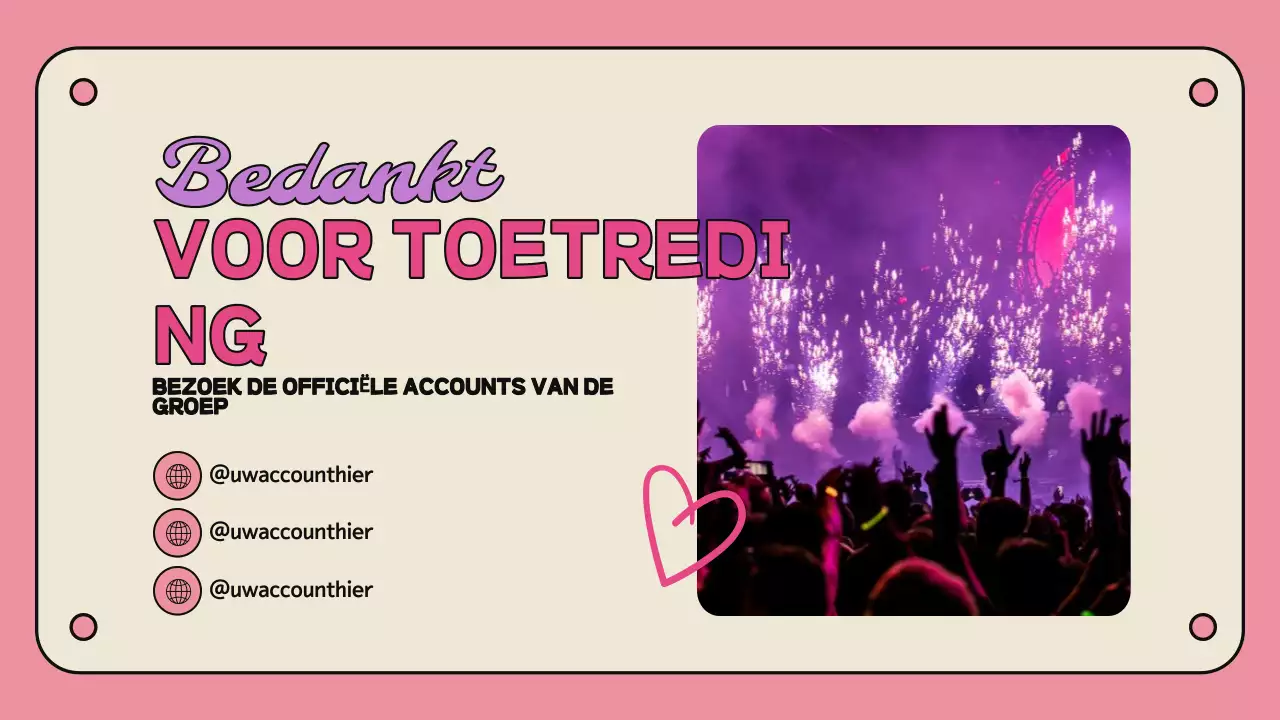 Roze Trendy Fandom Promotie