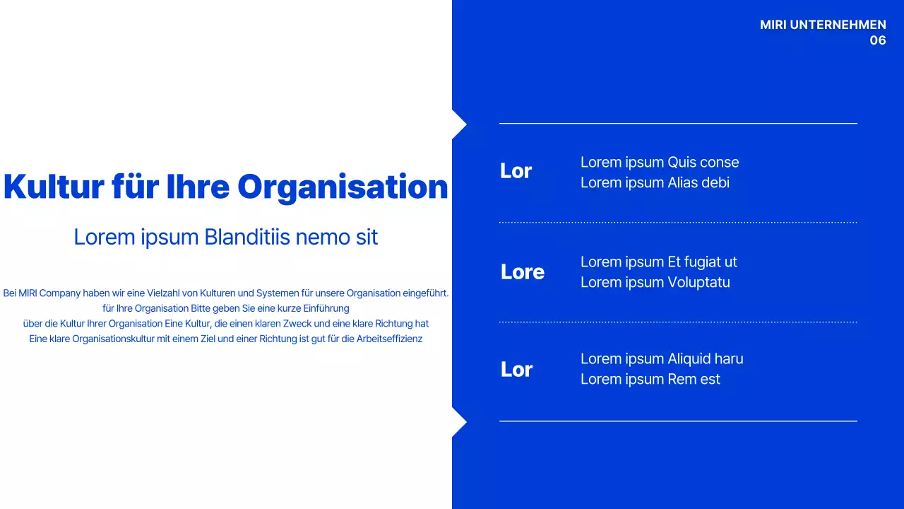 Blue Modernes Handbuch der Organisationskultur