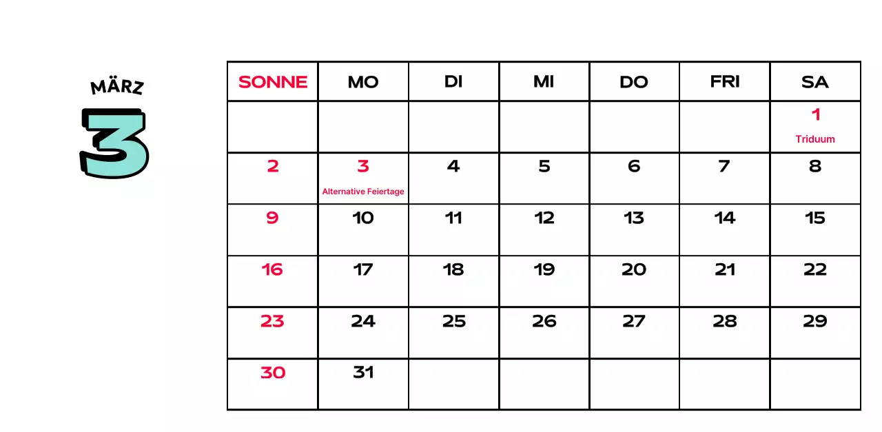 Bunte Kalender mit einer Vielzahl von Retro-Illustrationen