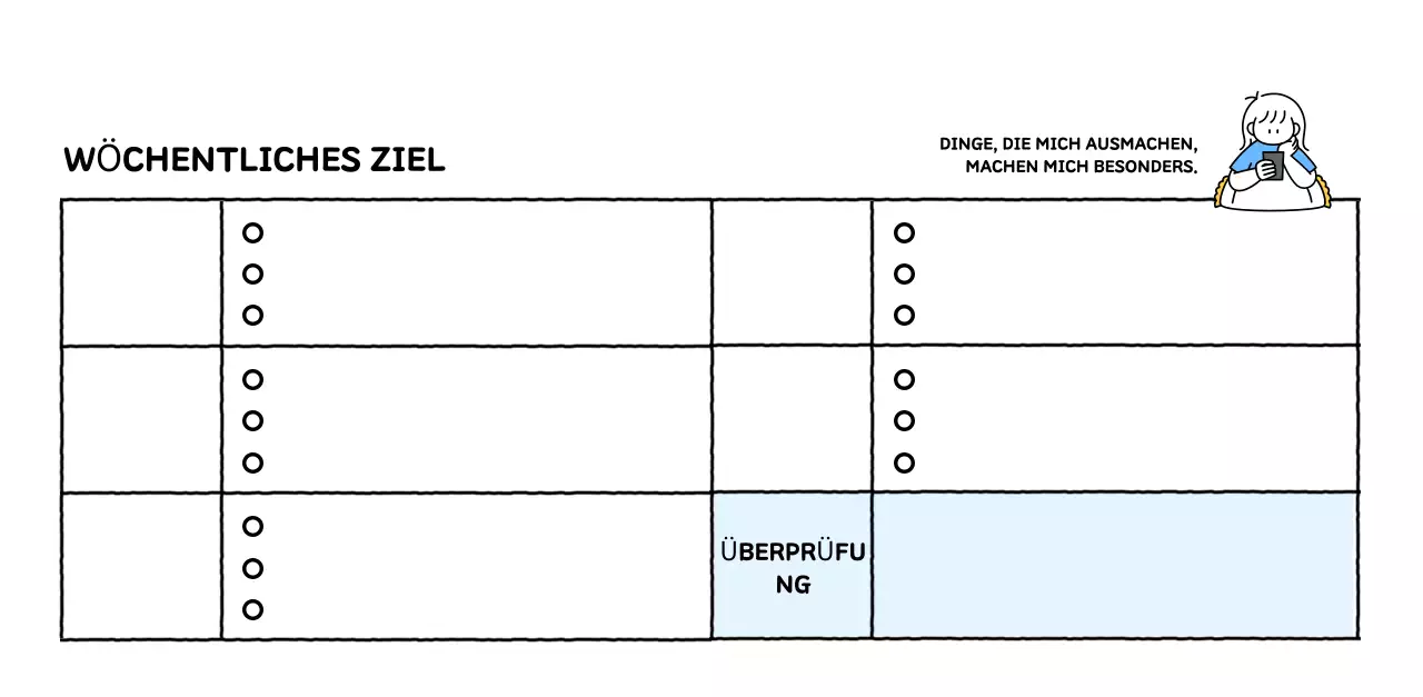Illustrierter Kalender mit schönem Linienstil
