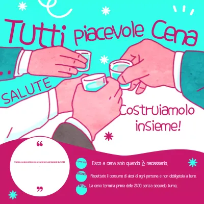 Campagna di lavoro e di vita pop di colore azzurro
