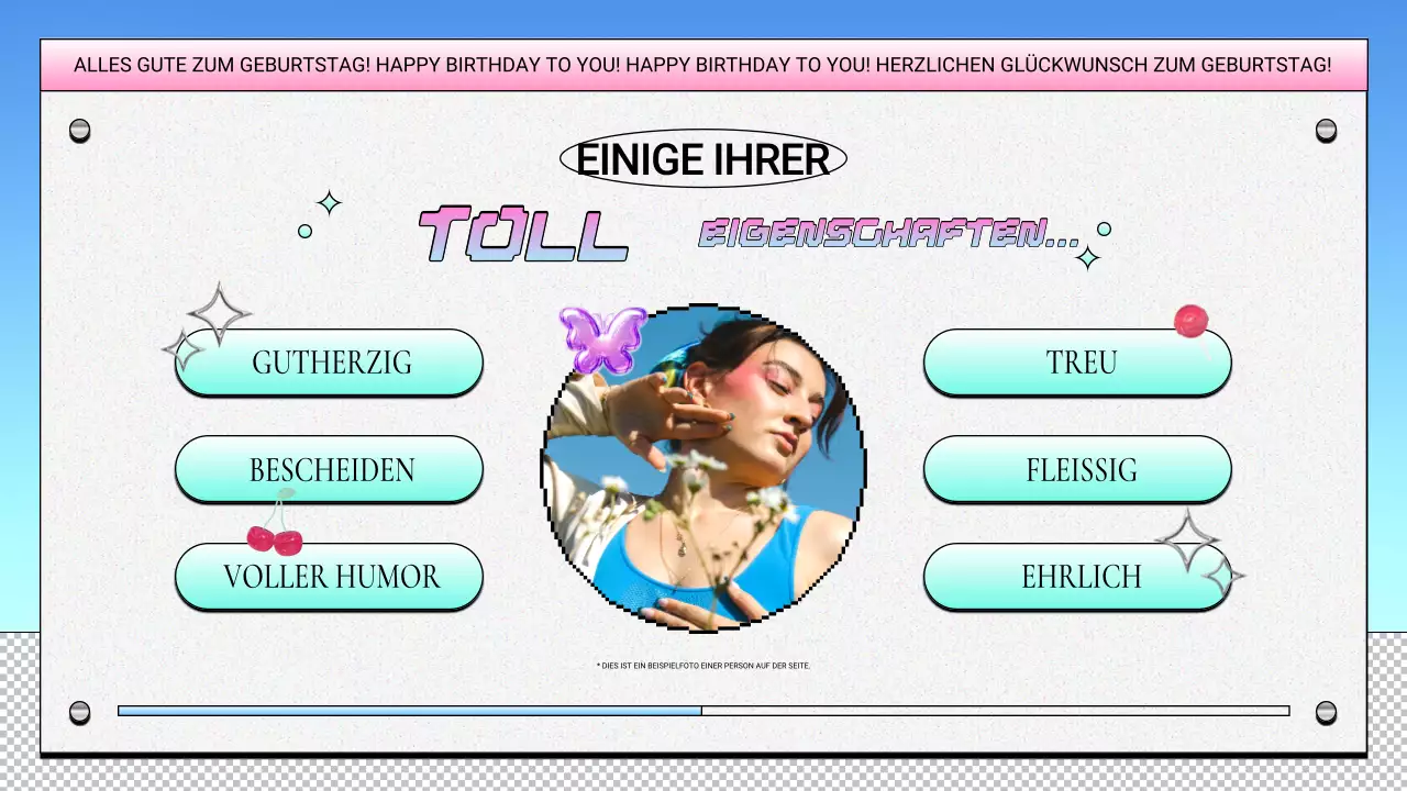 lila retro geburtstag design