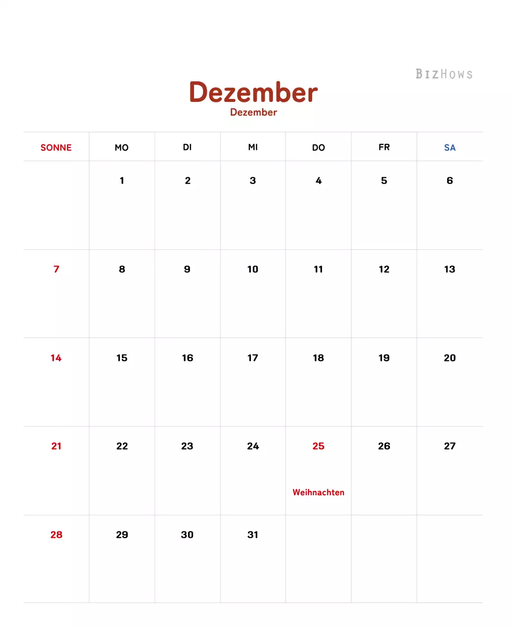 Neujahrskalender mit warmen Illustrationen