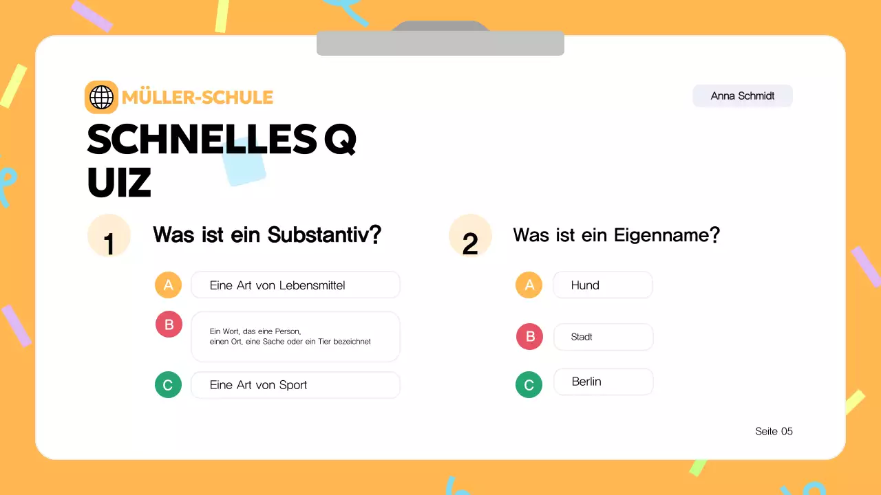 Blaue Moderne Grammatik Unterrichtsmaterial