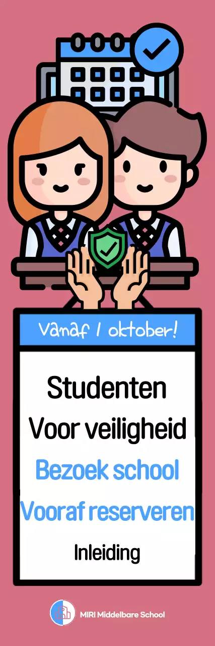 Roze voor schoolveiligheid