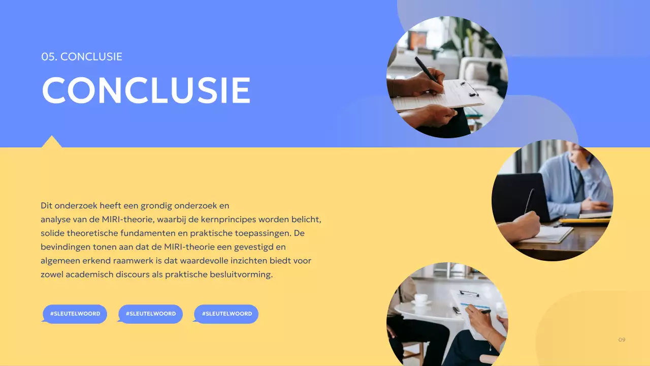 blauw modern groepsproject verslag