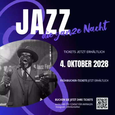 violett modern jazz night promotion