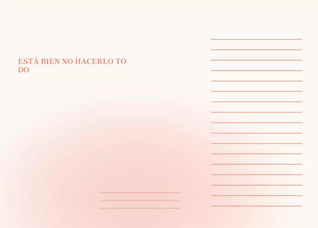 Calendario minimalista degradado