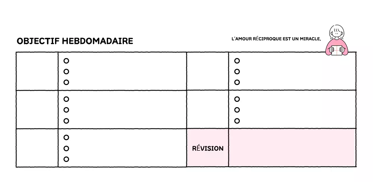 Calendrier illustré avec un joli style de lignes