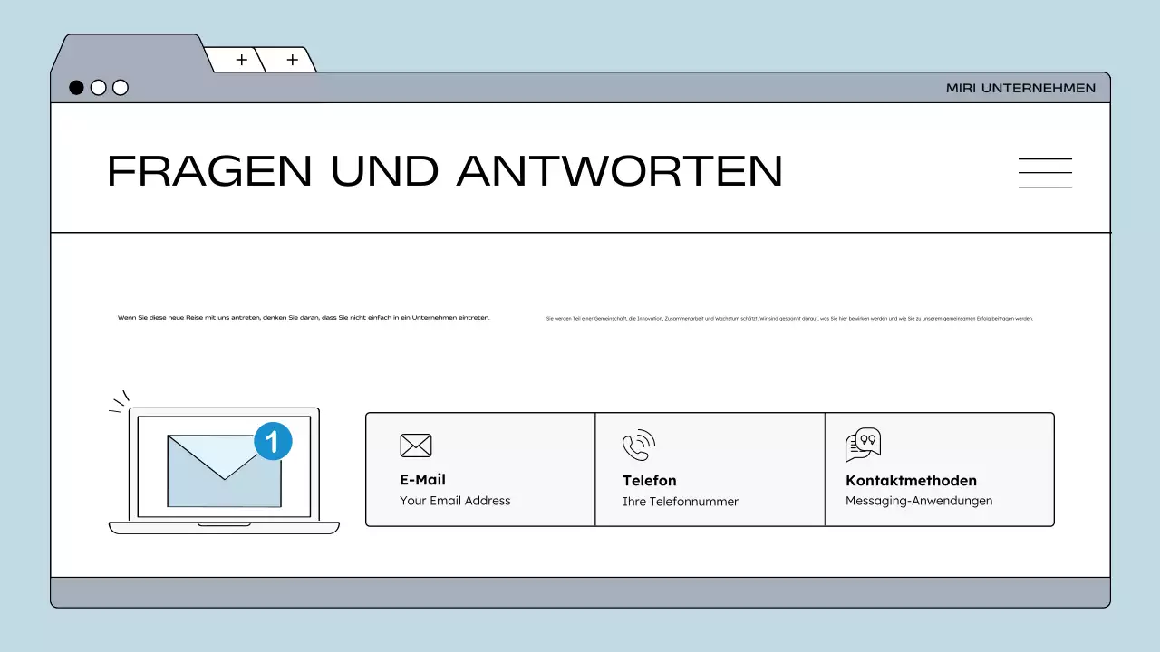 blue modern Mitarbeiterleitfaden