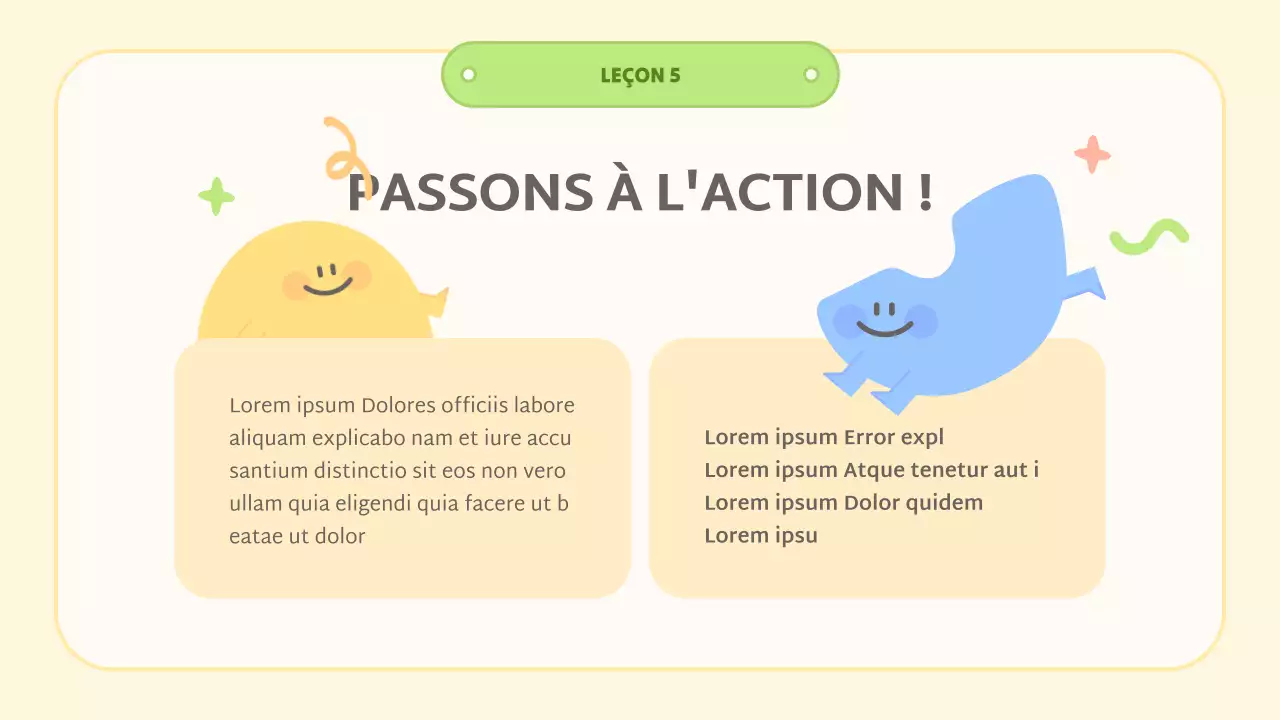 classe de littérature abstraite jaune