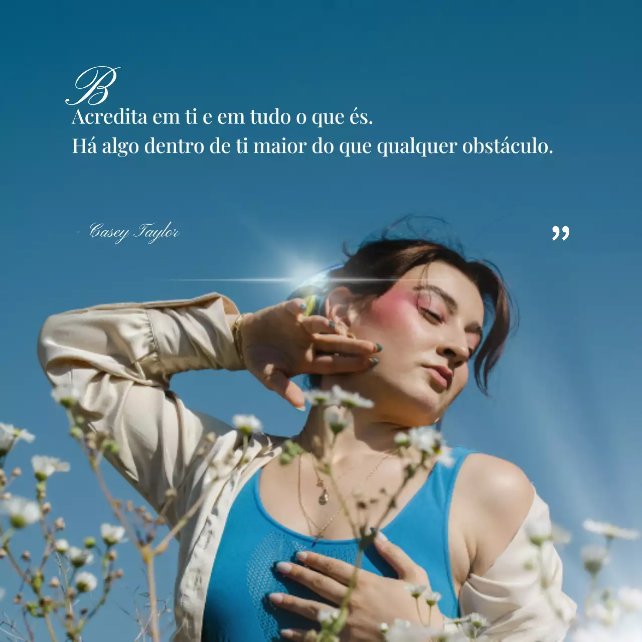 estética simples citações motivacionais redes sociais quadrado