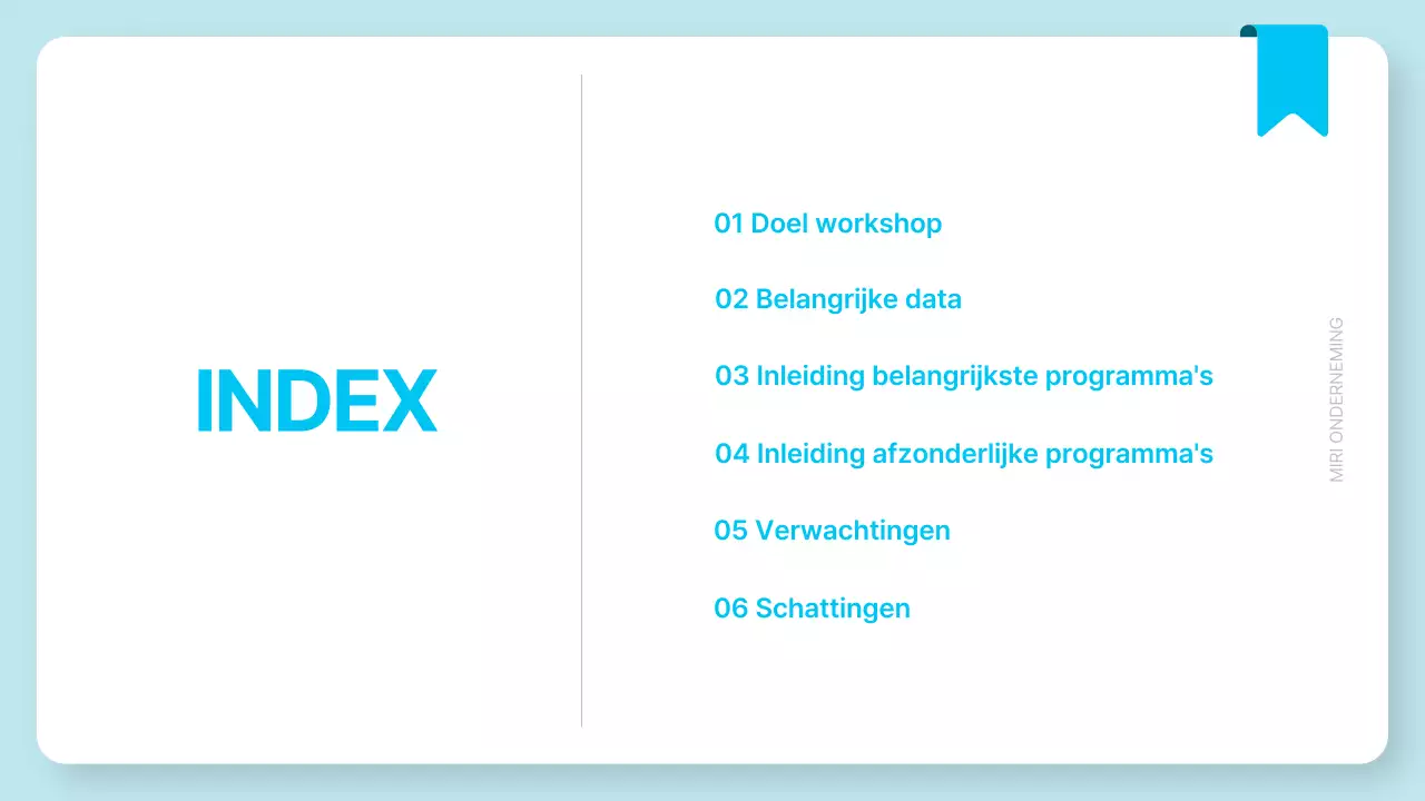 Lichtblauw Eenvoudig Workshop Voorstel